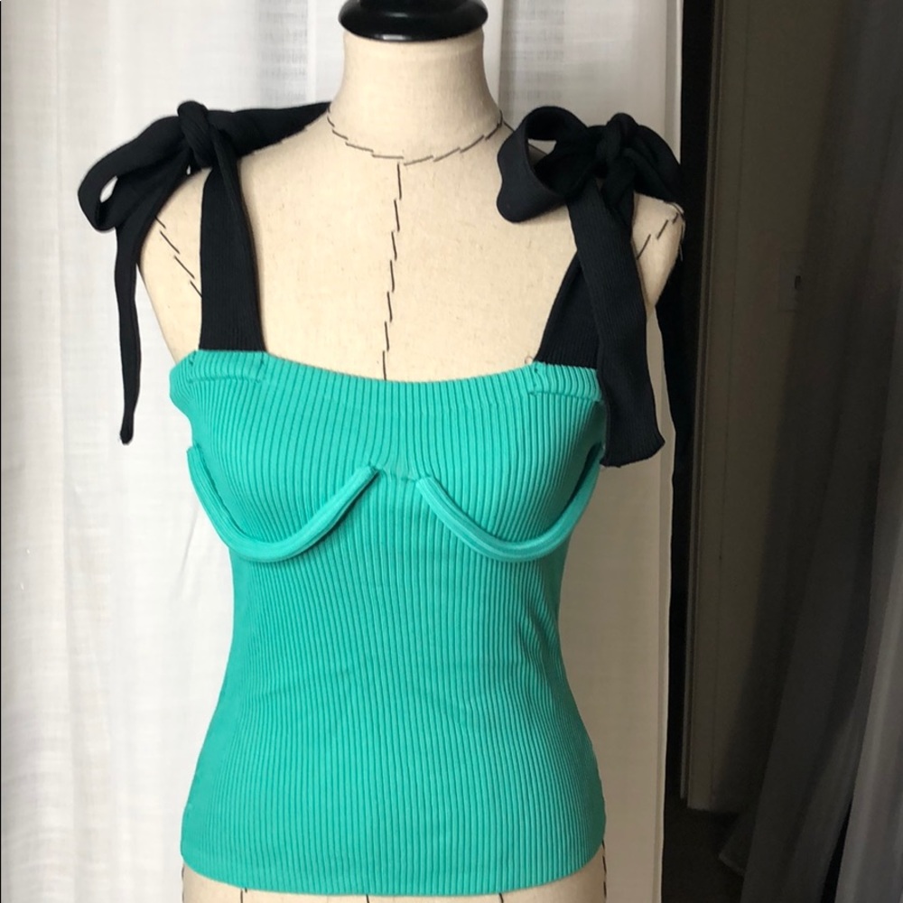 Green Knit Top